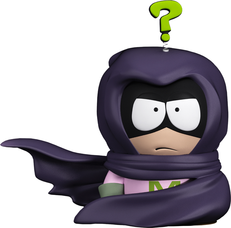 Mr Bean 8" Bobble Head Figure - South Park: The Fractured But Whole - Mysterion 6" (750x740), Png Download