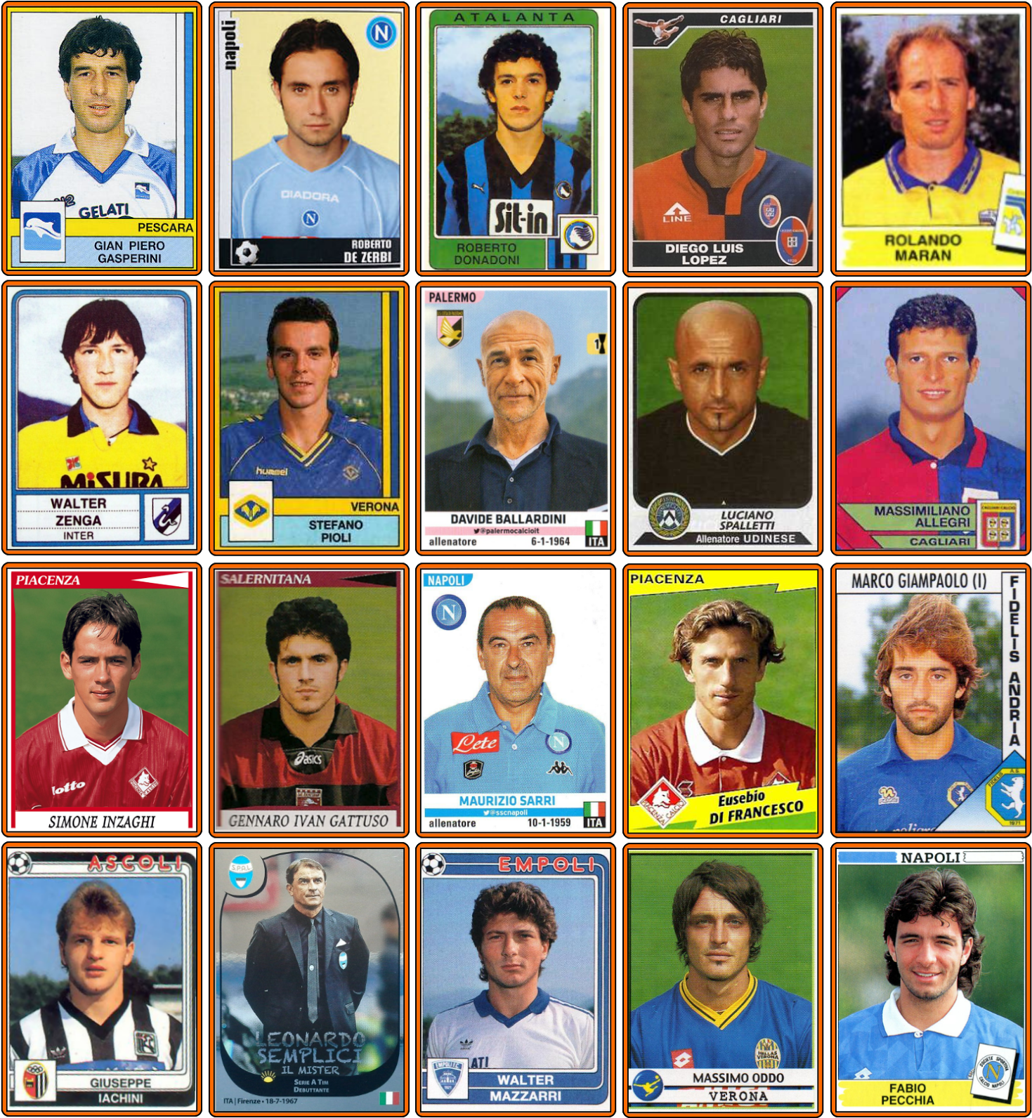 2017-18 Serie A Managers - Luciano Spalletti E Di Francesco (1489x1600), Png Download