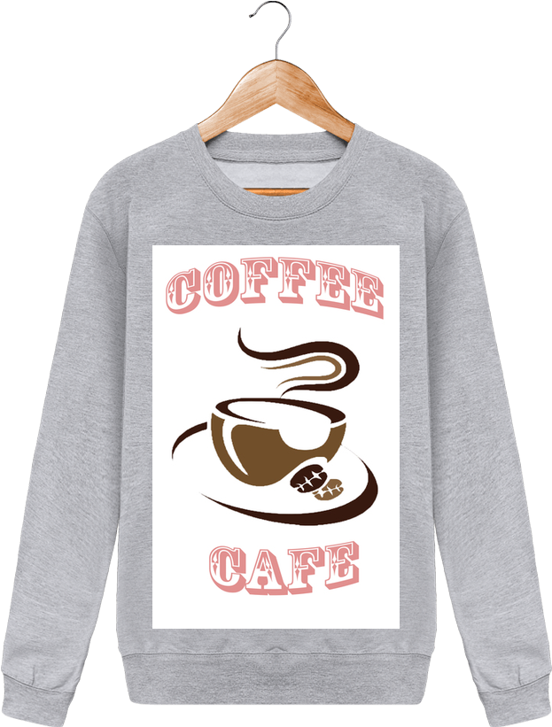Sweat Col Rond Unisexe Coffee Par Panini - Sweatshirt (690x850), Png Download