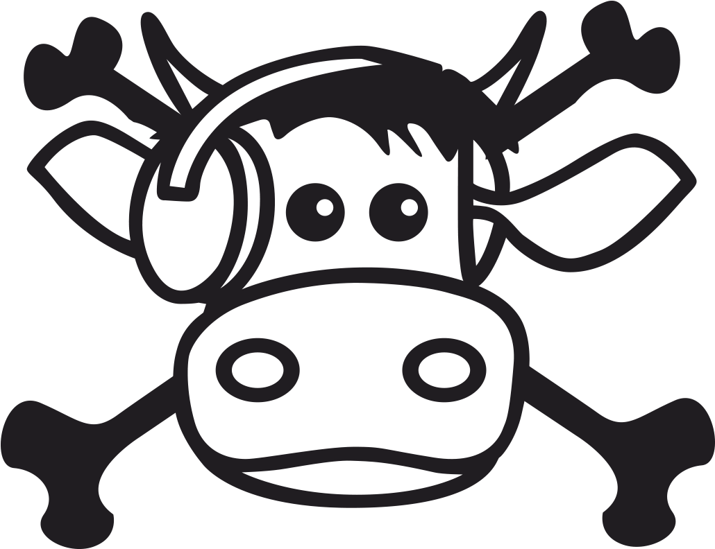 /logo/tete De Mort Black - Radio Meuh (1200x1200), Png Download