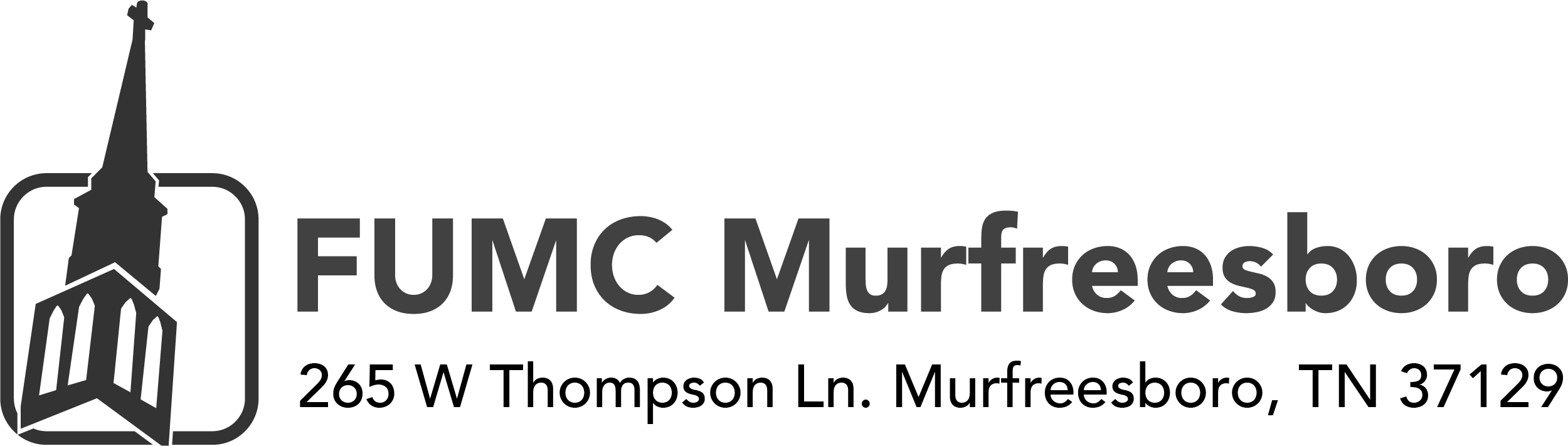 First United Methodist Church Murfreesboro - First United Methodist Church (2500x711), Png Download