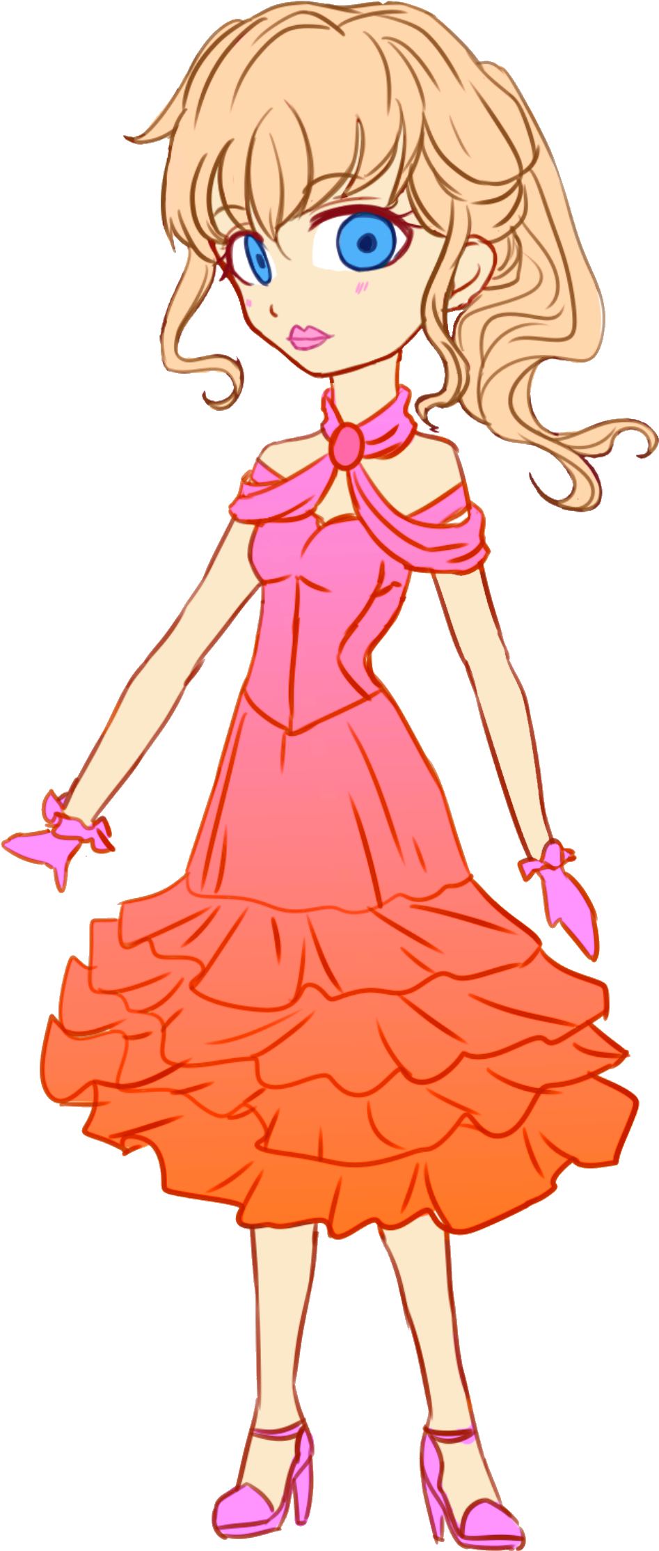 Princess Maya - Illustration (971x2248), Png Download