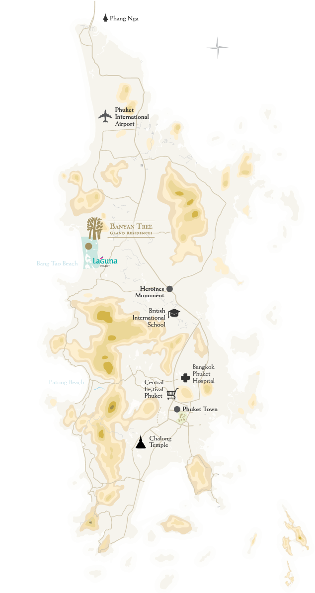 Map - Phuket Map Point Yamu (714x1192), Png Download