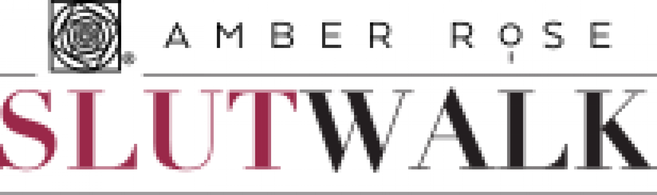 Crowdrise - Amber Rose Slutwalk Logo (2094x621), Png Download