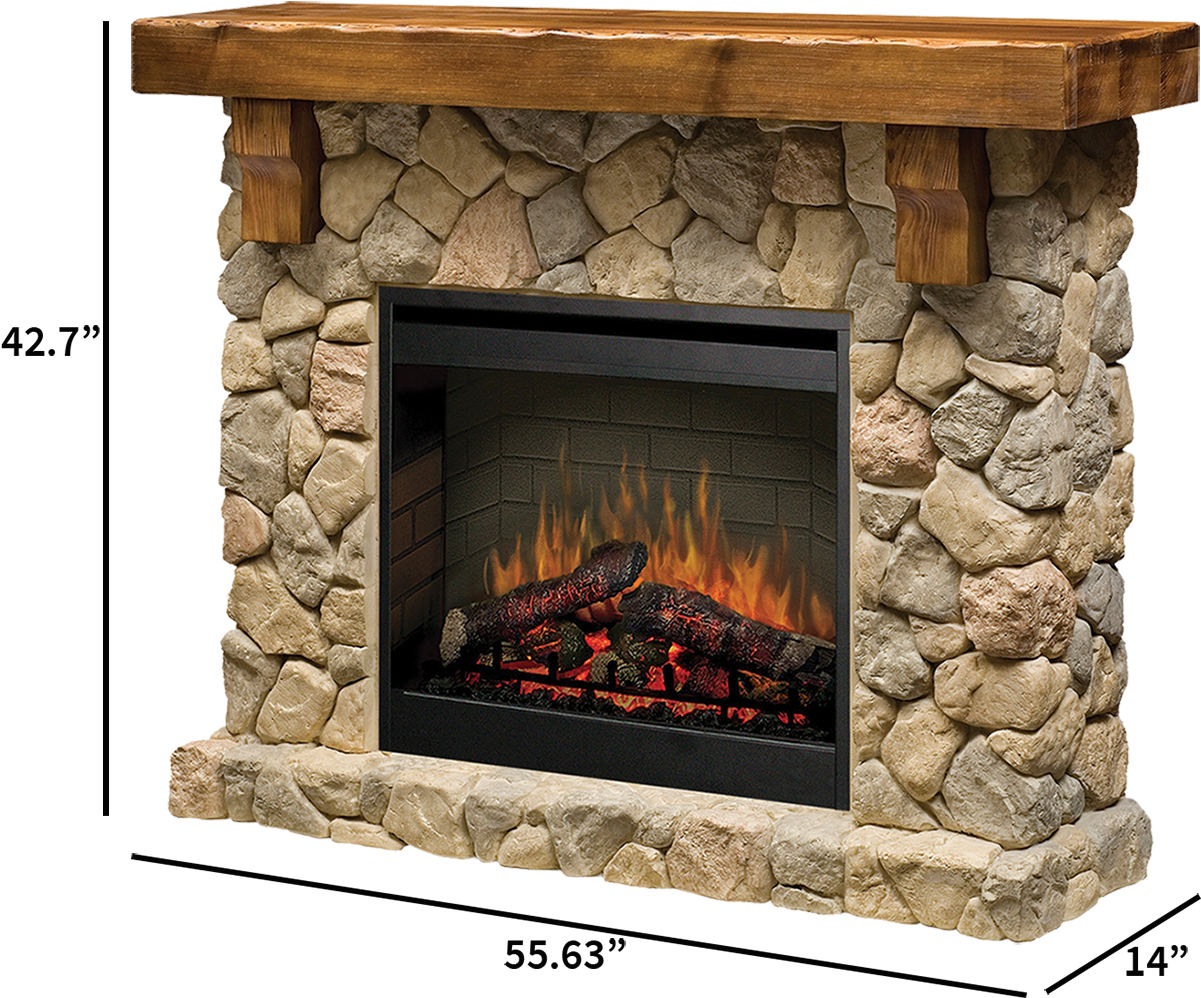 Faux Electric Fireplace Mantel (1200x1200), Png Download