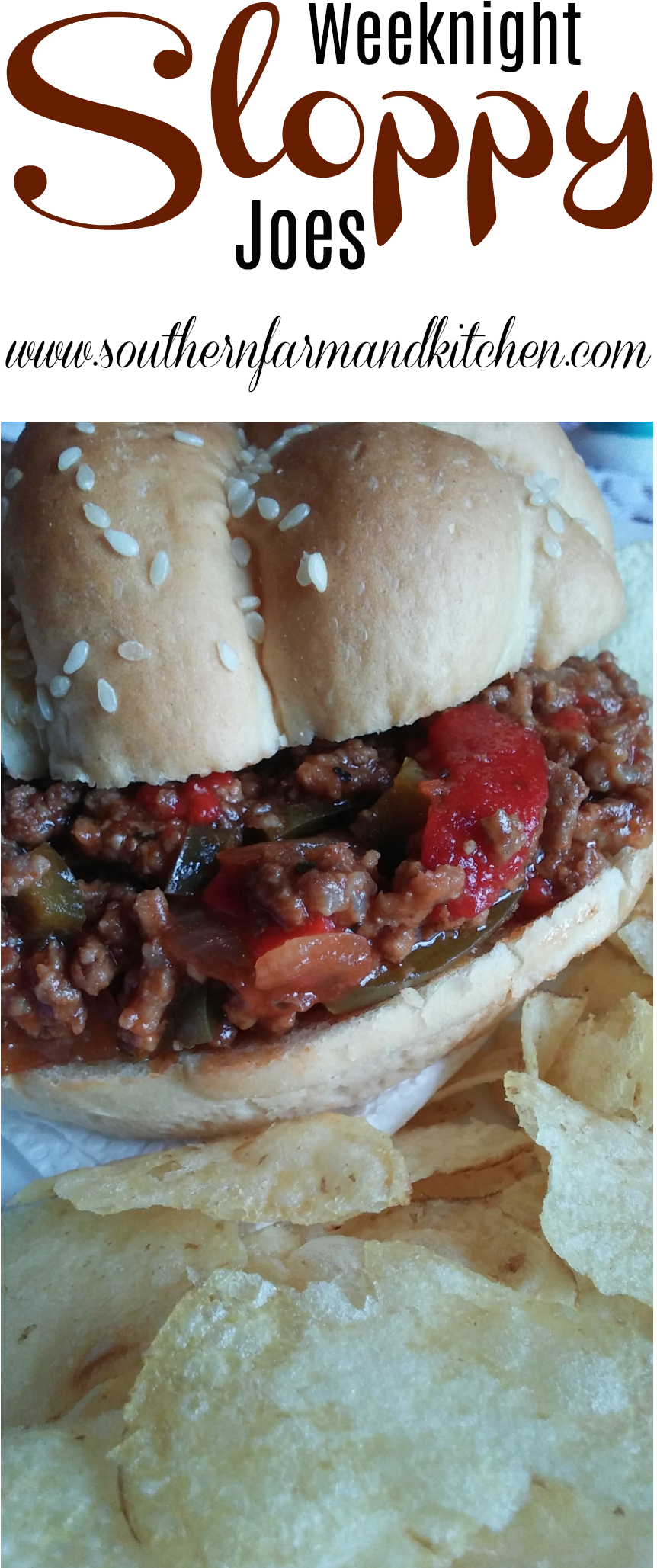 Weeknight Sloppy Joes - Sleeping With The Enemy (896x2100), Png Download