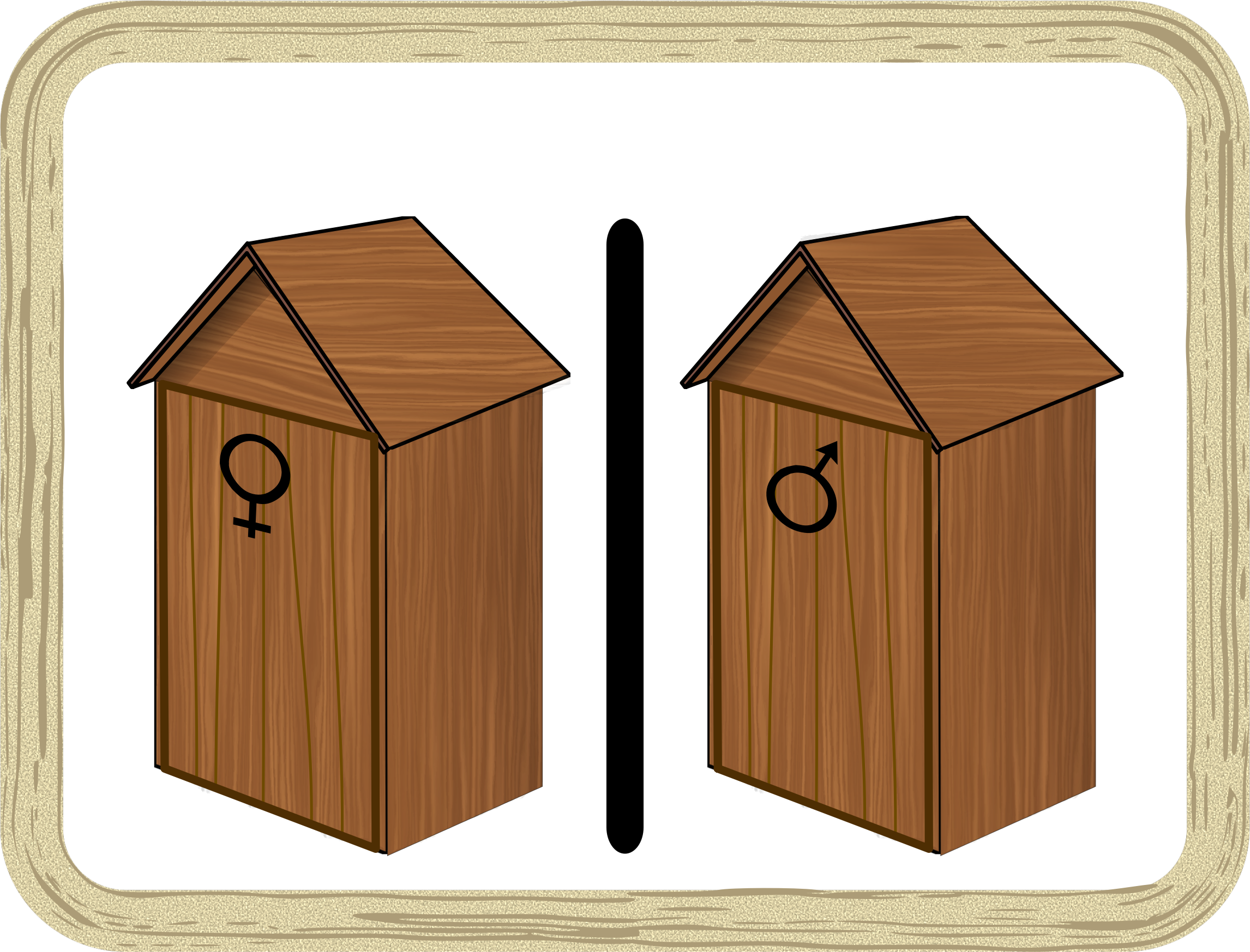 Unisex Public Toilet Outhouse Bathroom - Toilet (984x750), Png Download
