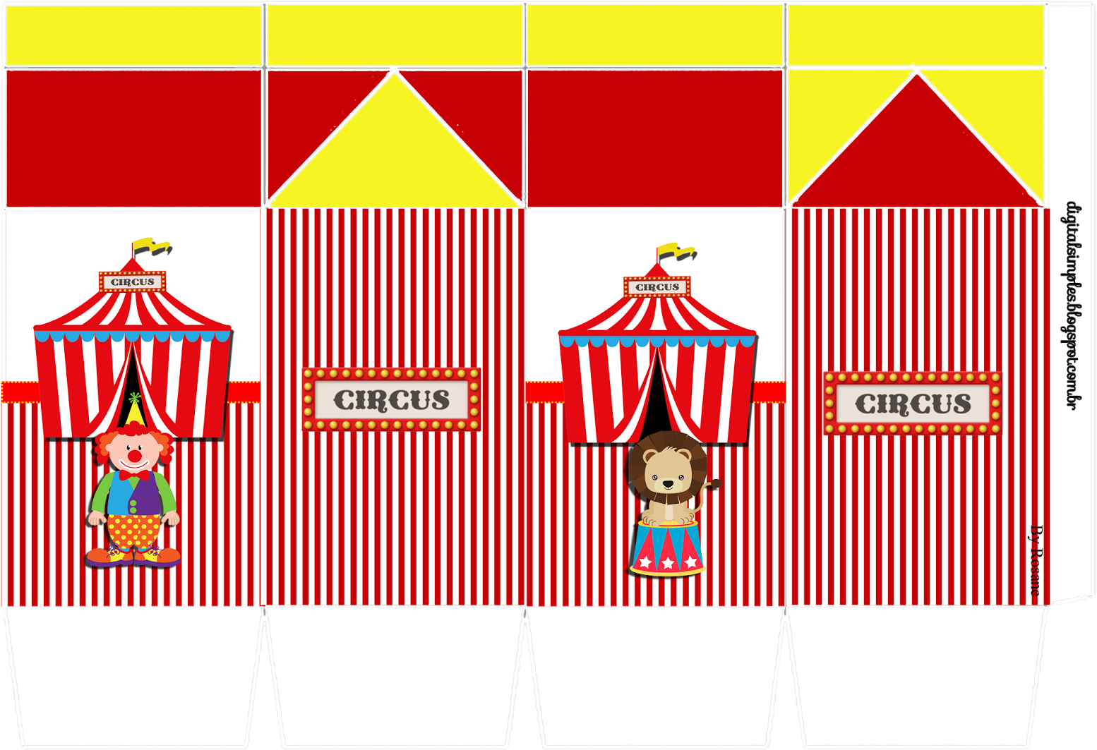 Caixinha Milk Tema Circo - Caixa Milk Do Circo (1600x1131), Png Download