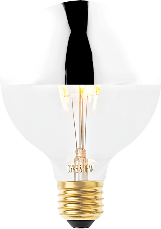Led Silver Medium Cap Bulb - Incandescent Light Bulb (900x900), Png Download