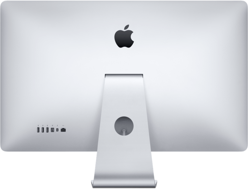Apple Thunderbolt Display - Apple Mac Pc Back (834x634), Png Download