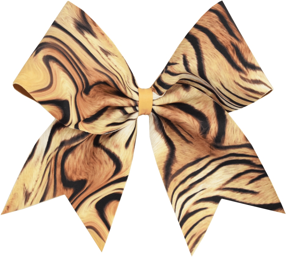 Tiger I Love Cheer® Hair Bow - Silk (1000x1000), Png Download