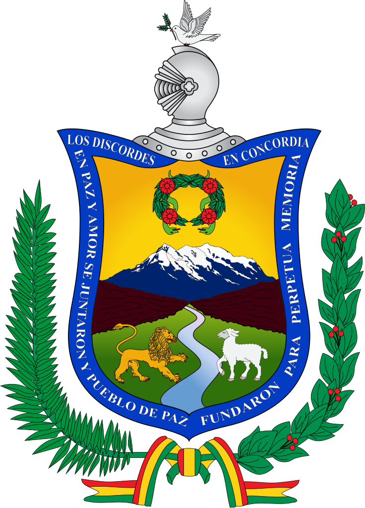 Flag, Official Seal Of La Paz, Bolivia - La Paz (608x846), Png Download