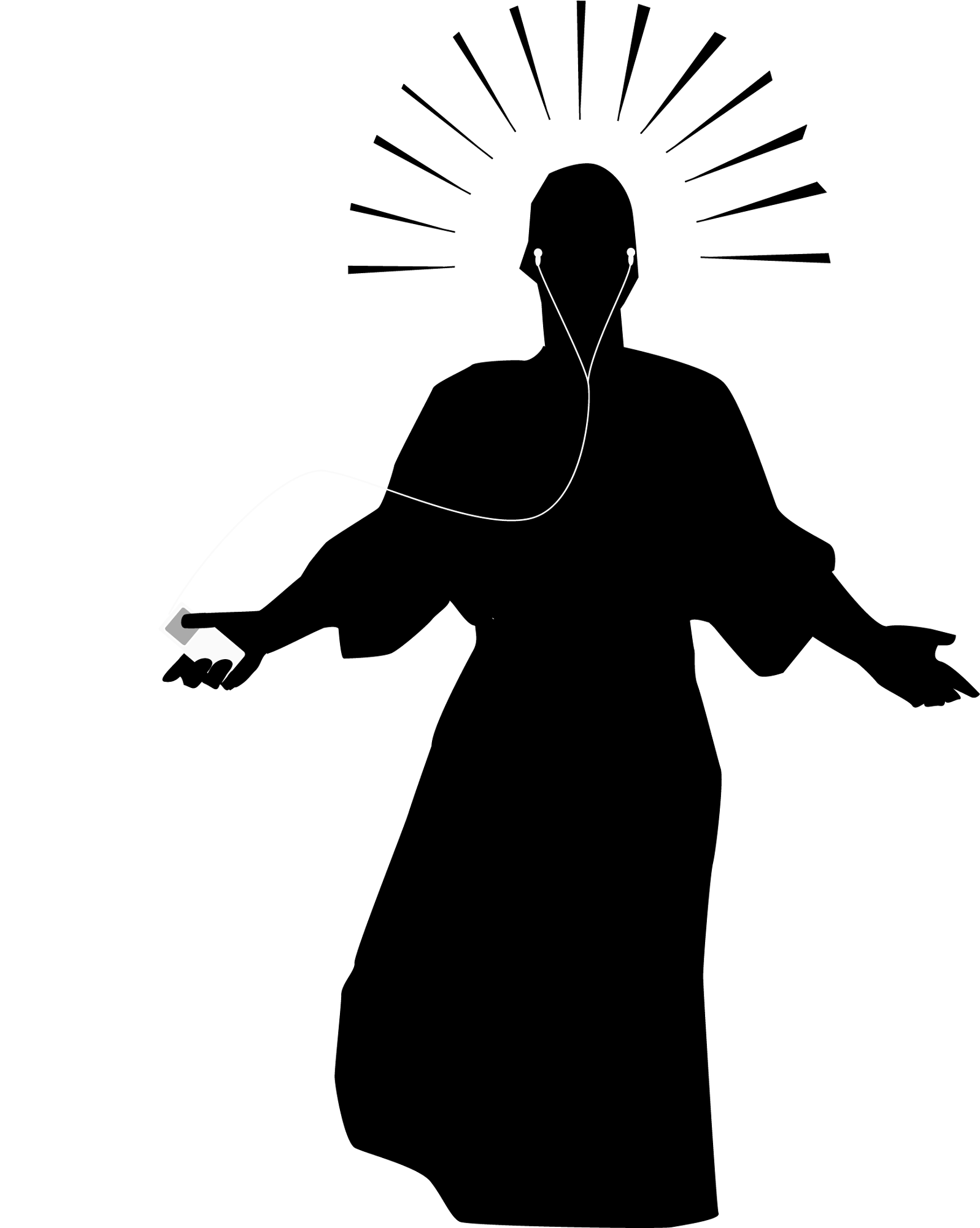 Icon - Wallpaper - God Silhouette Png (2000x2000), Png Download