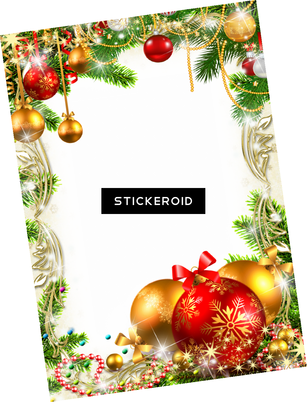 Christmas Decoration - Transparent Christmas Background For Card (1063x1392), Png Download