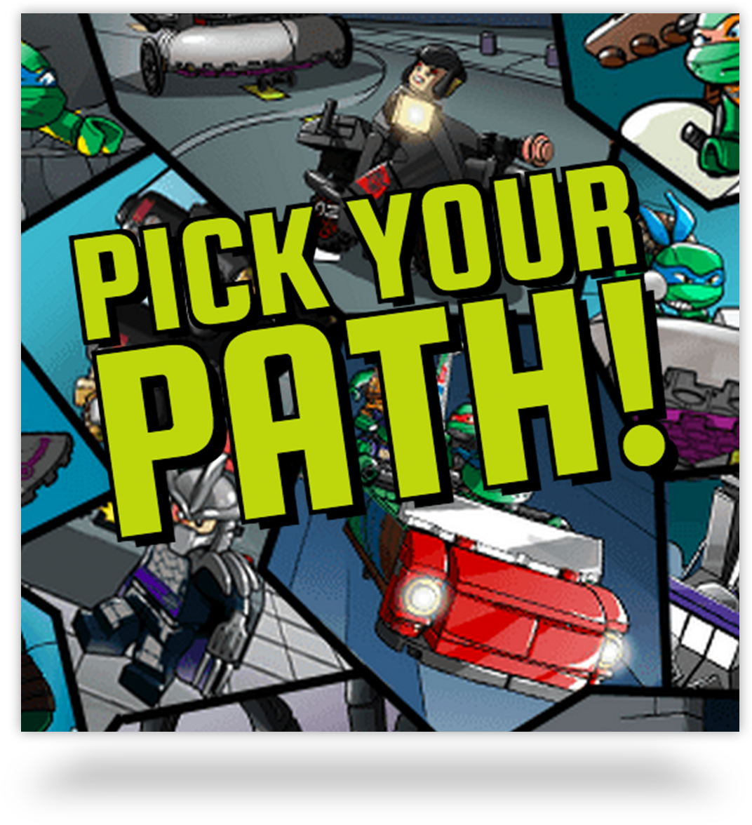 Lego® Teenage Mutant Ninja Turtles Comic - Cartoon (1124x1224), Png Download