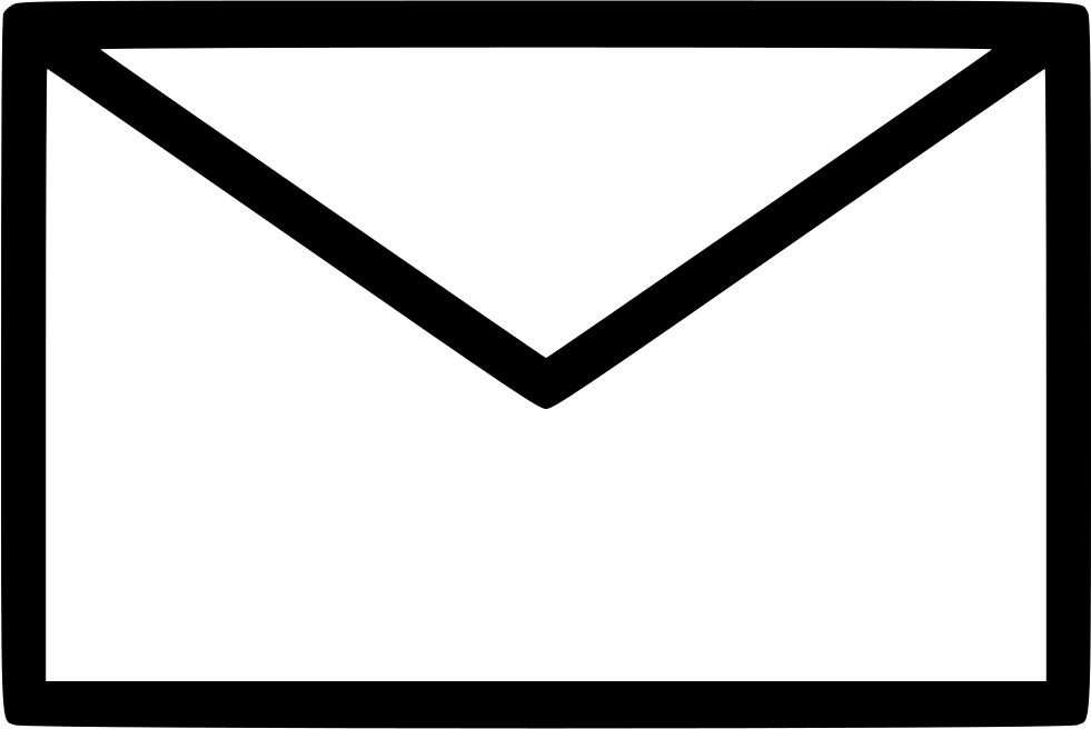 Png File Svg - Black And White Email (981x656), Png Download