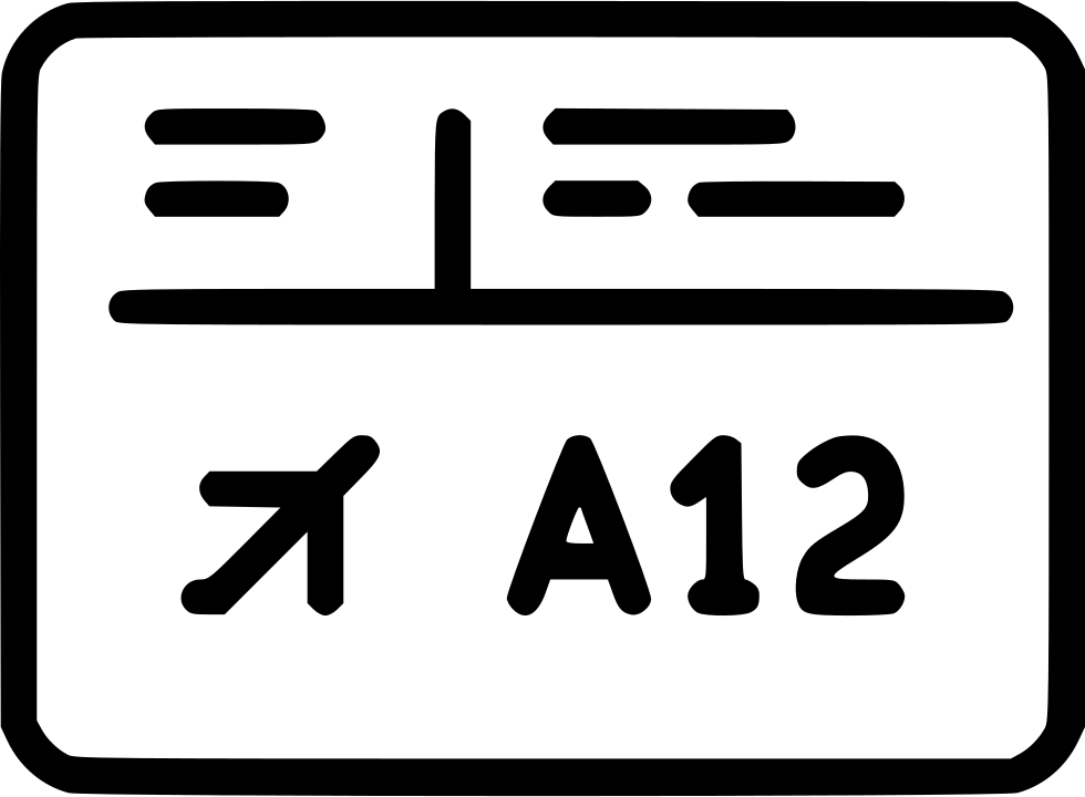 Plane Ticket Comments (980x720), Png Download