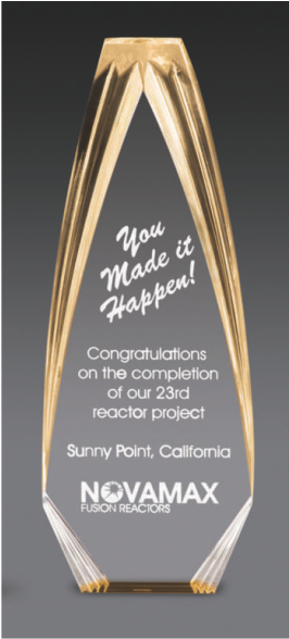 Diamond Carved Obelisk Award A124 - Diamond Obelisk Award Gold (800x600), Png Download