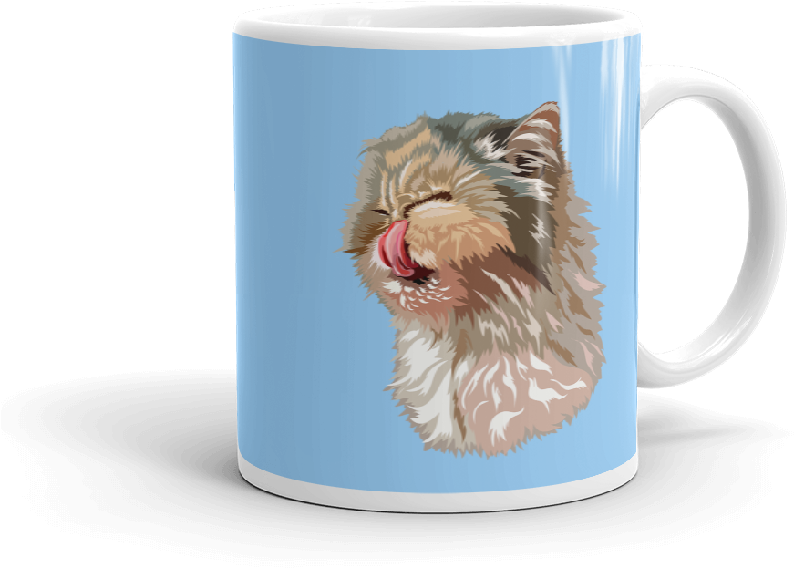Custom Cat Mug - Cat (1000x1000), Png Download