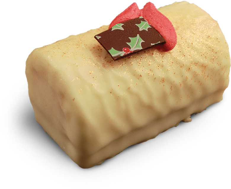 White Chocolate & Cranberry Yule Log - Portable Network Graphics (900x900), Png Download