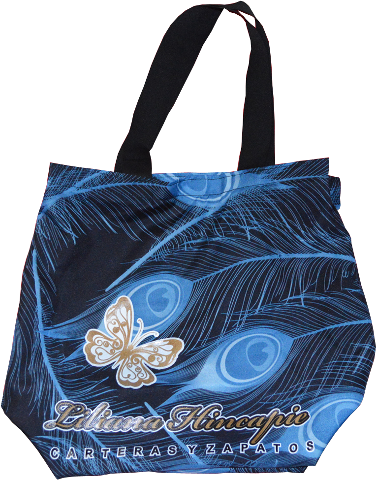 Bolsa Tela Plumas Negras - Tote Bag (884x1015), Png Download