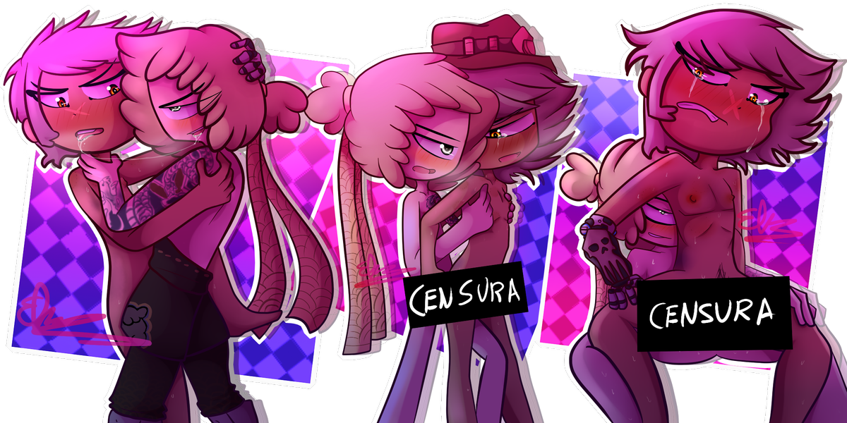 #fnafhsrule34 Dat Censura Xd, Abajo Esta La Versión - Twitter (1200x600), Png Download