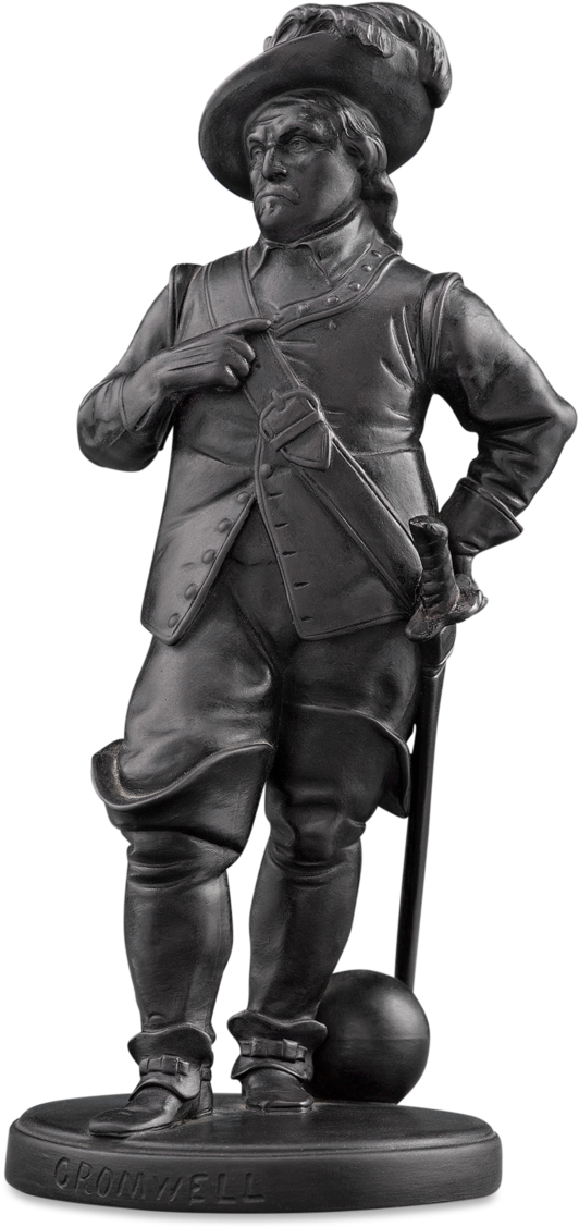 Wedgwood Black Basalt Statue Of Oliver Cromwell - Statue Of Oliver Cromwell, Westminster (1000x1250), Png Download