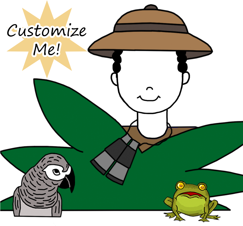 Jungle Or Safari Birthday Party Invitation - Cartoon (1000x1000), Png Download