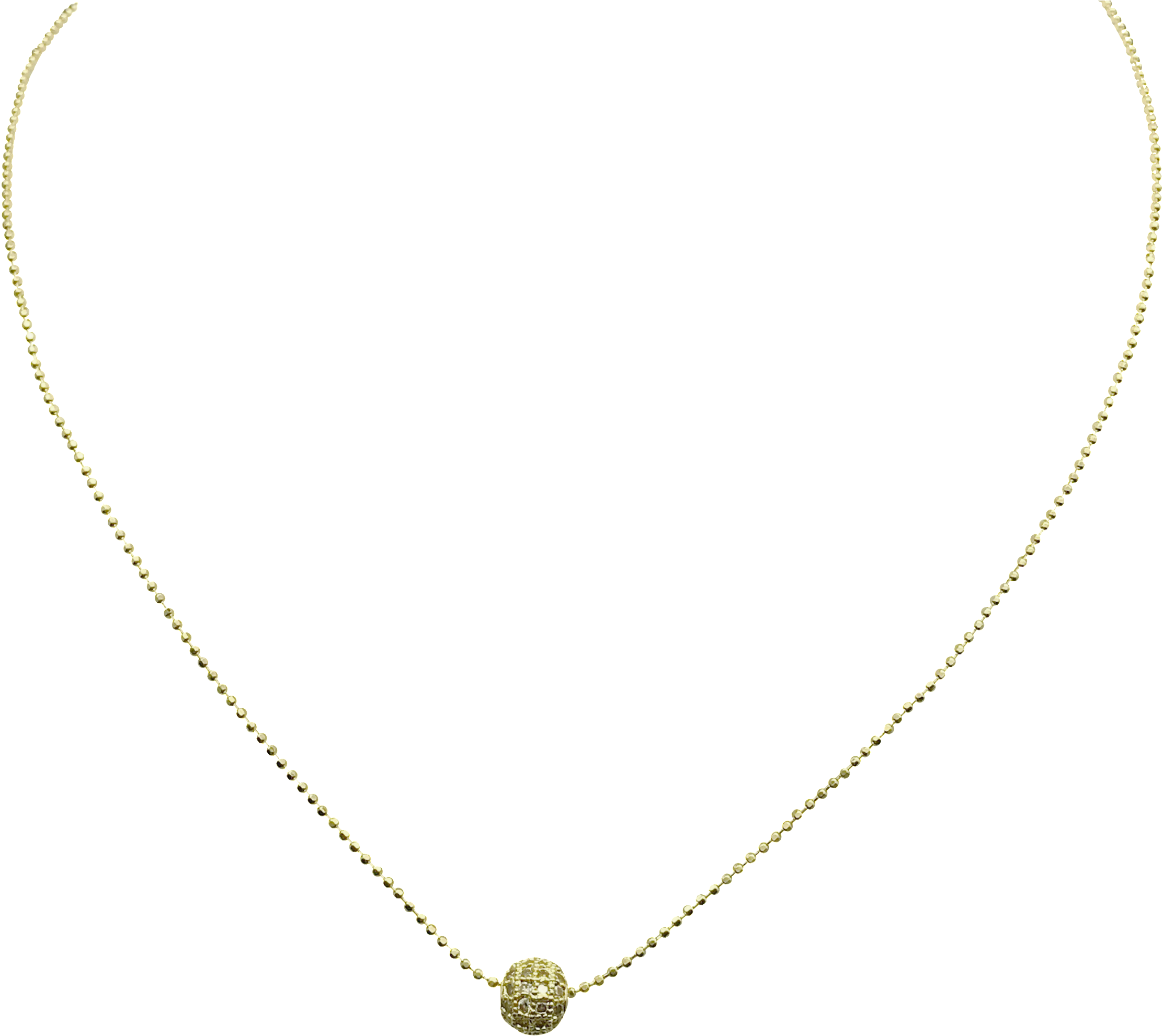 Disco Gold - Necklace (2408x3010), Png Download
