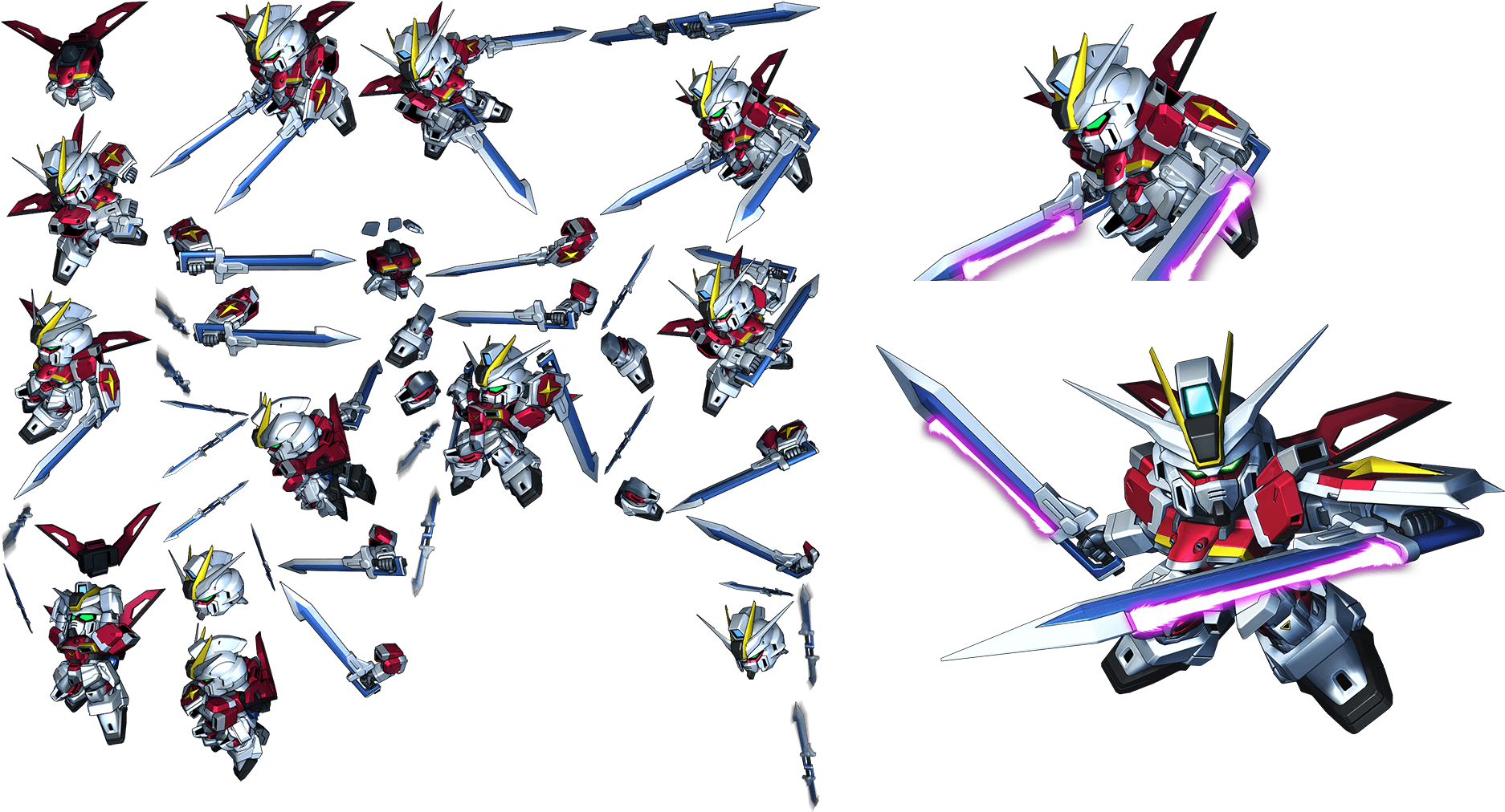 Click For Full Sized Image Sword Impulse Gundam - Gundam Excalibur (1929x1059), Png Download