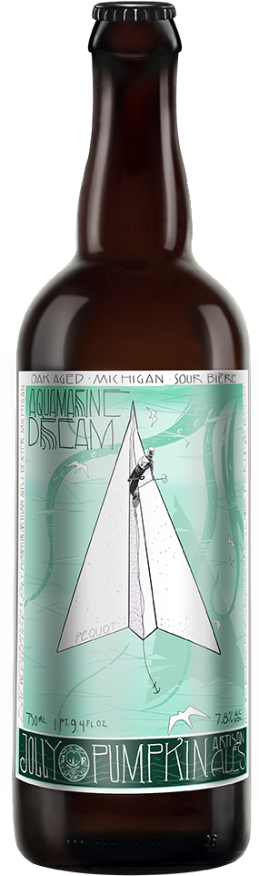 Aquamarine Dream Bottle - Jolly Pumpkin Artisan Ales (356x1000), Png Download