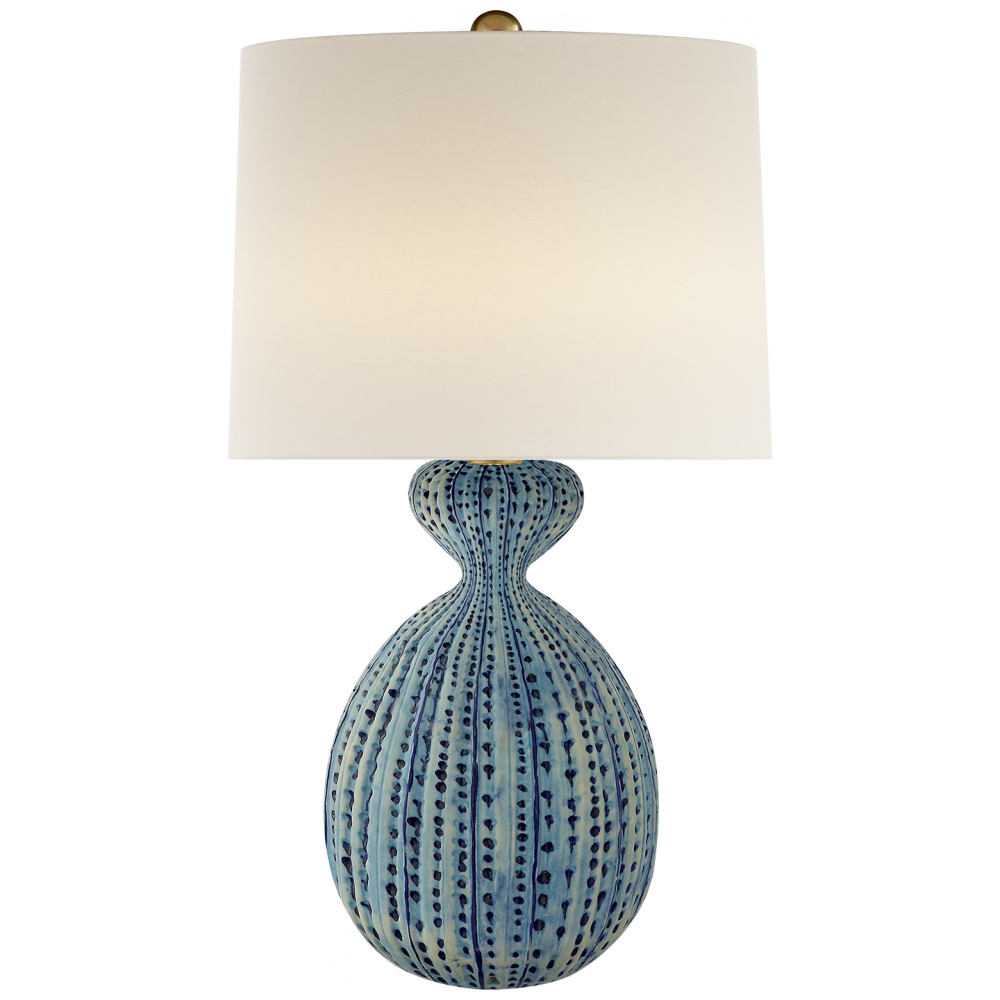 Gannet Table Lamp In Pebbled Aquamarine With Lin - Gannet Table Lamp - Pebbled Aquamarine - Aerin (1000x1000), Png Download