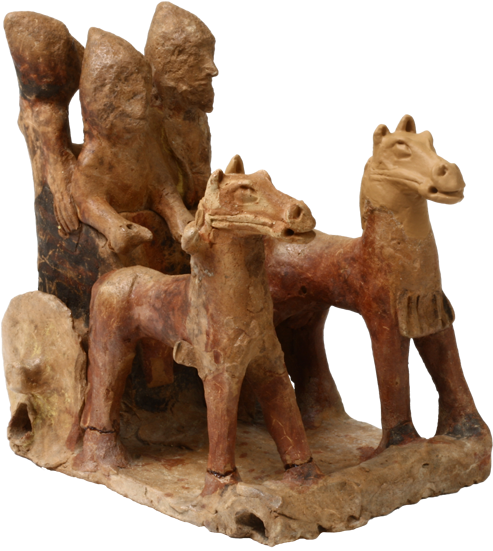 Clay Model Of A Chariot - Carving (550x600), Png Download