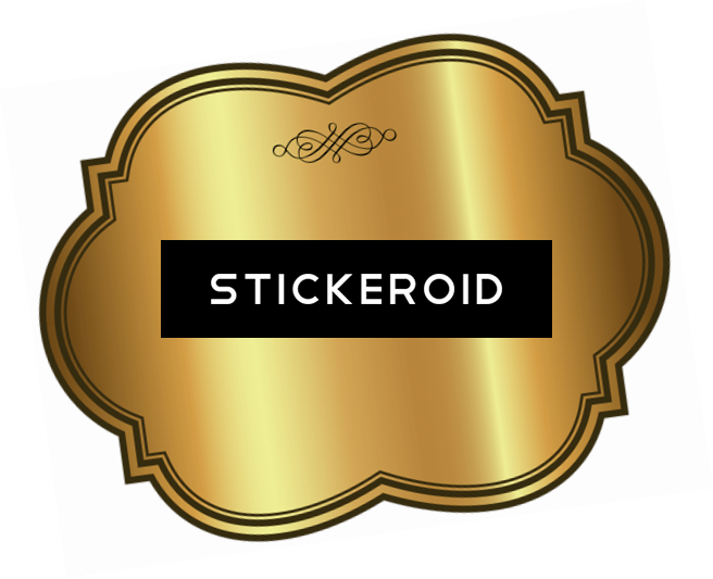 Large Golden Banner - Portable Network Graphics (656x533), Png Download