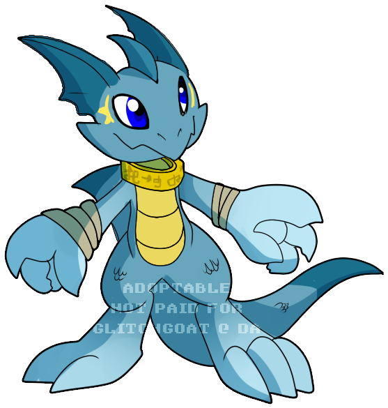 Digimon Clipart Aqua - Water Digimon (627x651), Png Download