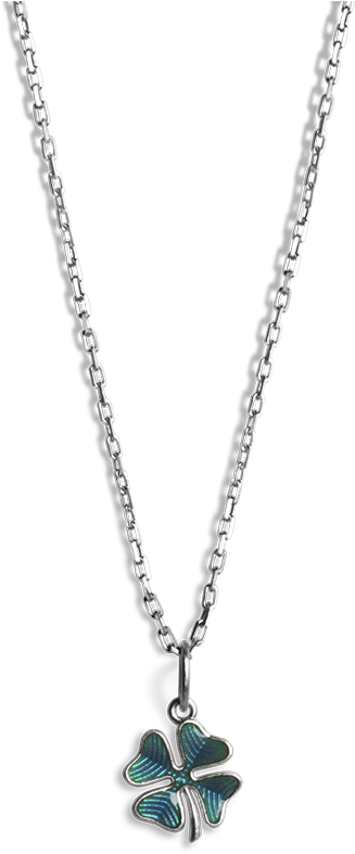 Four-leaf Clover Pendant With Enamel - Pendant (922x922), Png Download