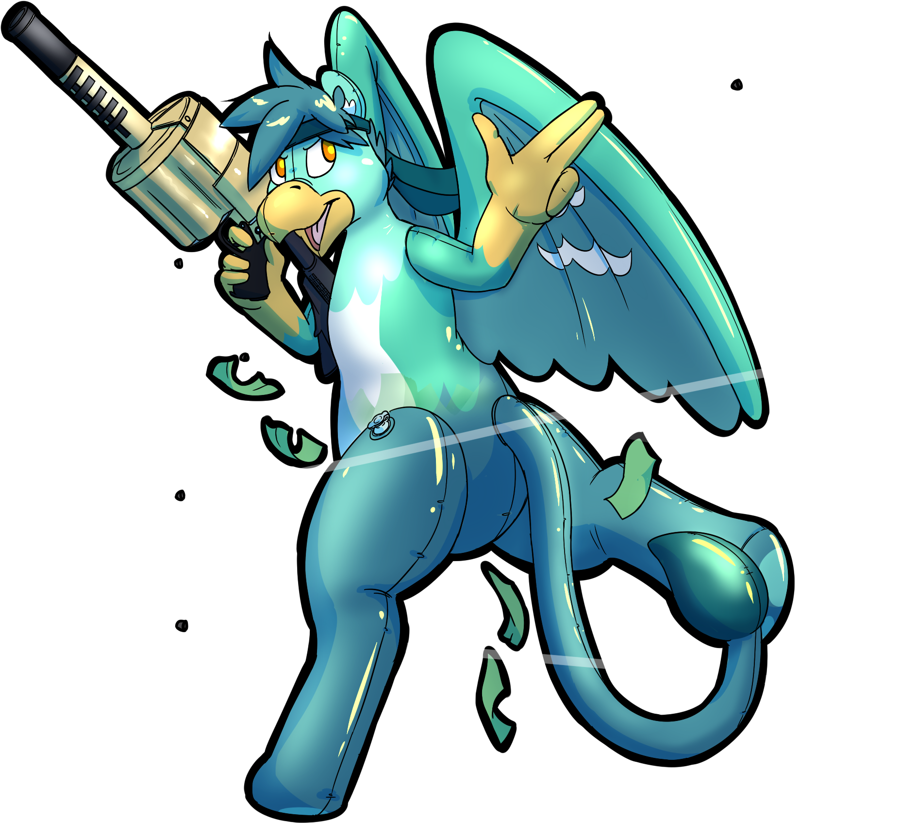 [1018] Master Heister Fulton The Gryphon - Cartoon (2000x2000), Png Download
