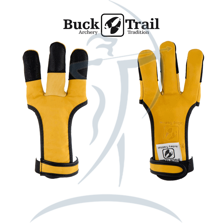 Buck Trail Leather Shooting Glove Light Silicon Fingertips - Leather (900x900), Png Download