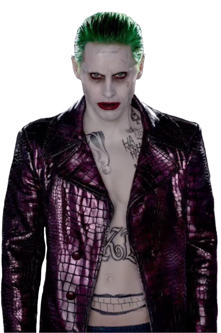 Just Got Done Watching Suicide Squad And I Fell In - Actor That Plays The Joker In Suicide Squad (729x1096), Png Download