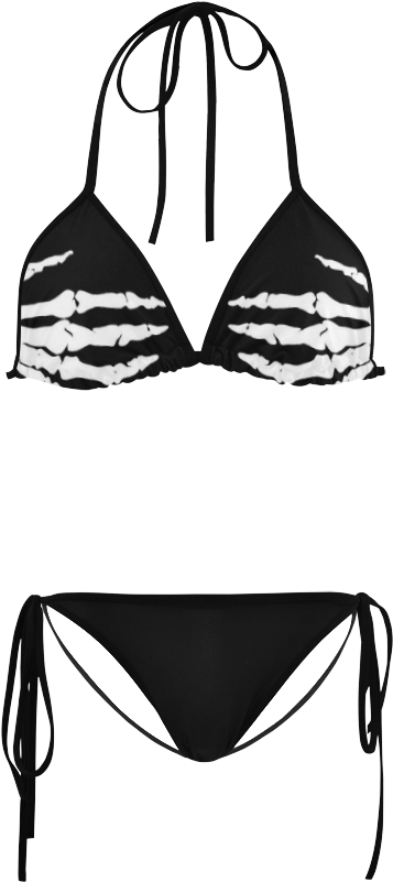 Personalized Custom Design Skeleton Hand Custom Bikini - Bikini Akatsuki (1000x1000), Png Download