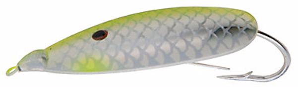 Johnson Minnow - Johnson Silver Minnow 1/2 Oz Chartreuse Flash (600x600), Png Download