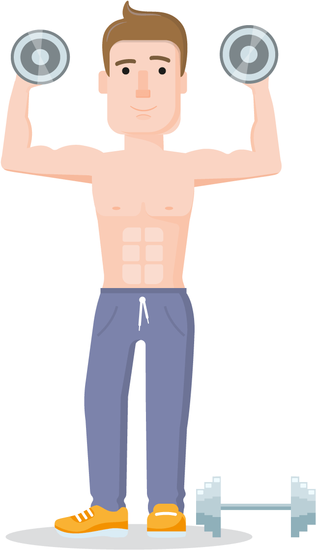 This Vector Sport Character Set Comes For Free And - Sport Man Vector Png (1056x1420), Png Download