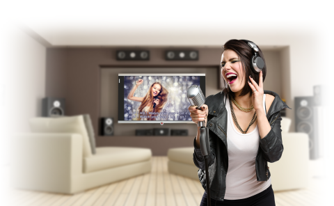 More Than A Nas, The Ts-251a Is A Karaoke Machine For - Fifine Dual Channel Wireless Handheld Microphone,easy-to-use (480x296), Png Download