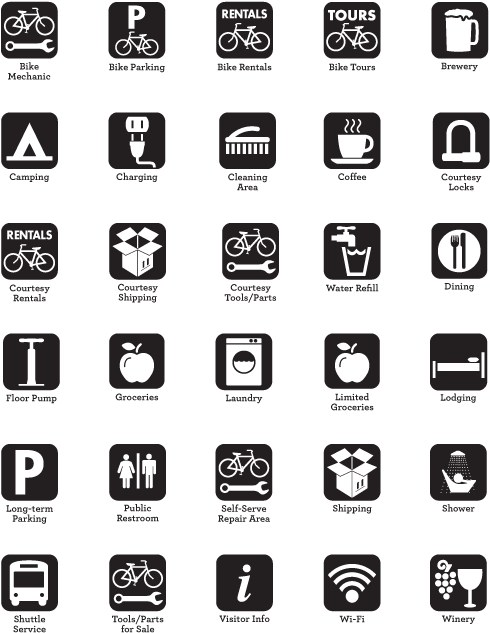 New Bike Friendly Icons - Black And White Icons Rainmeter (493x659), Png Download