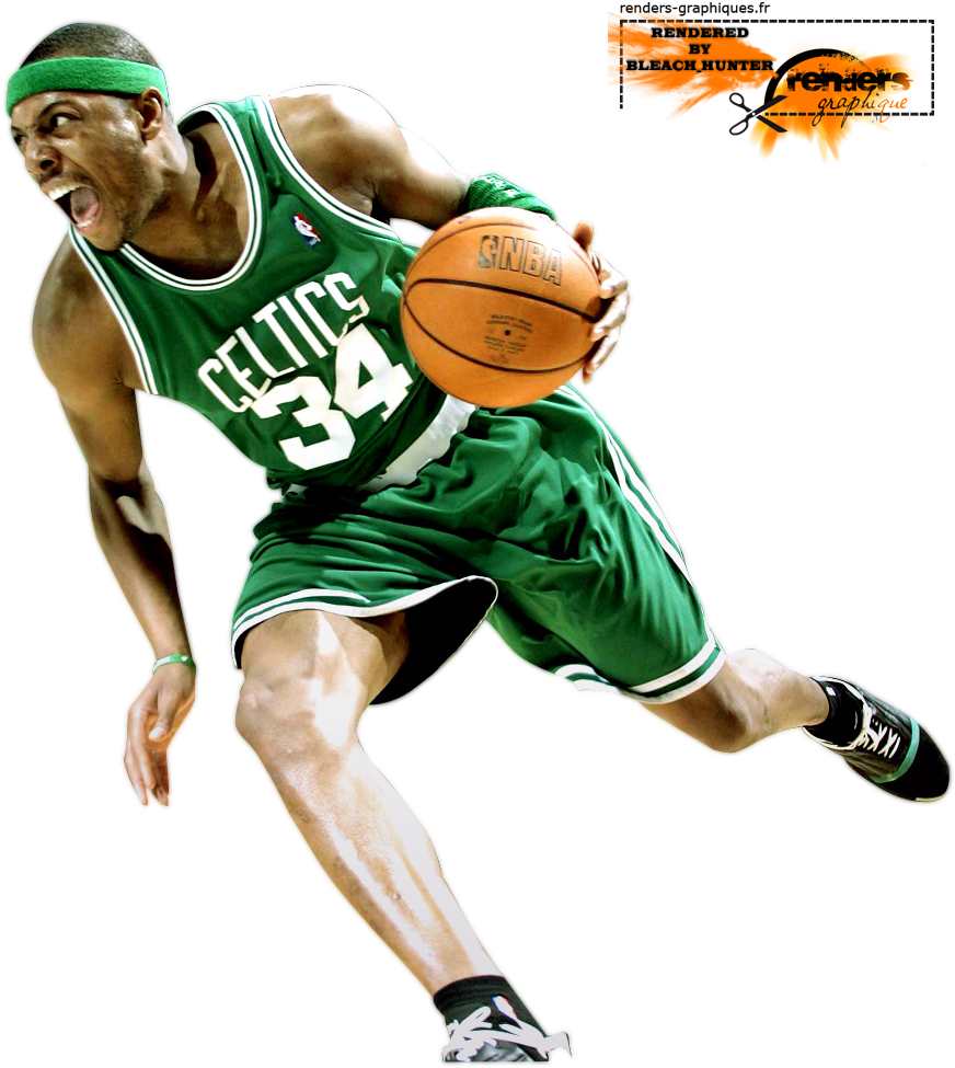Pierce Kevin Garnett, Jugadores De La Nba - Paul Pierce Celtics Nba Basketball 32x24 Print Poster (900x1000), Png Download