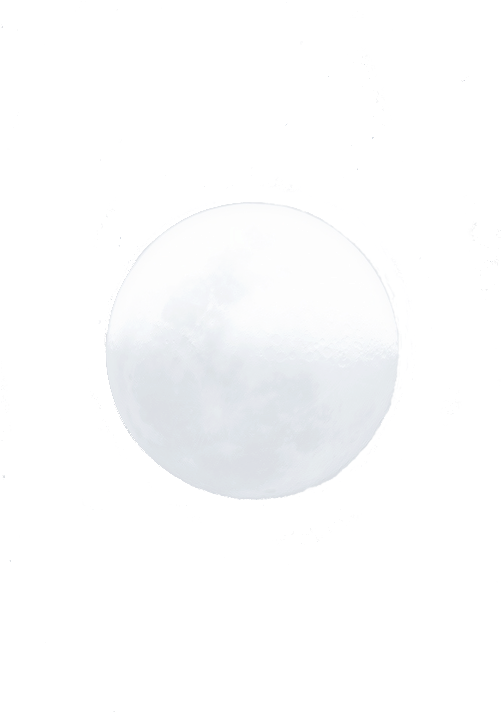 Semi Transparent Moon - Recessed Light (500x750), Png Download