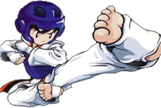 Tae Kwon Do Master Cartoon - Tkd Taekwondo (640x480), Png Download