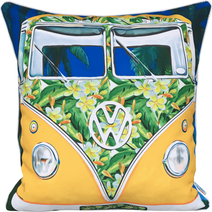 Kombi Yellow Cushion Cover 60cm X 60cm - Cushion (740x740), Png Download