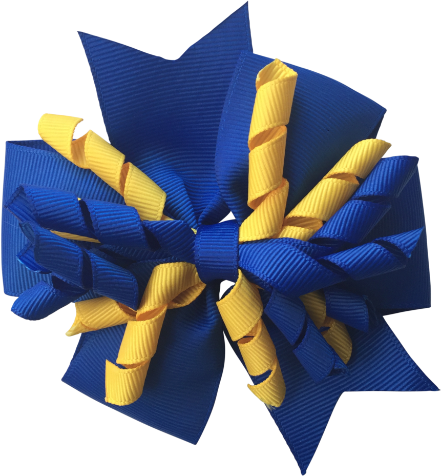 Royal Blue & Yellow Hair Accessories - Yellow (1024x1024), Png Download