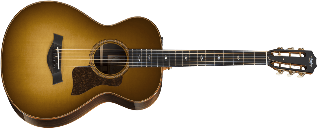 712e 12-fret Grand Concert W/ Es2, Case - Taylor 712e 12-fret Western Sunburst (1100x619), Png Download